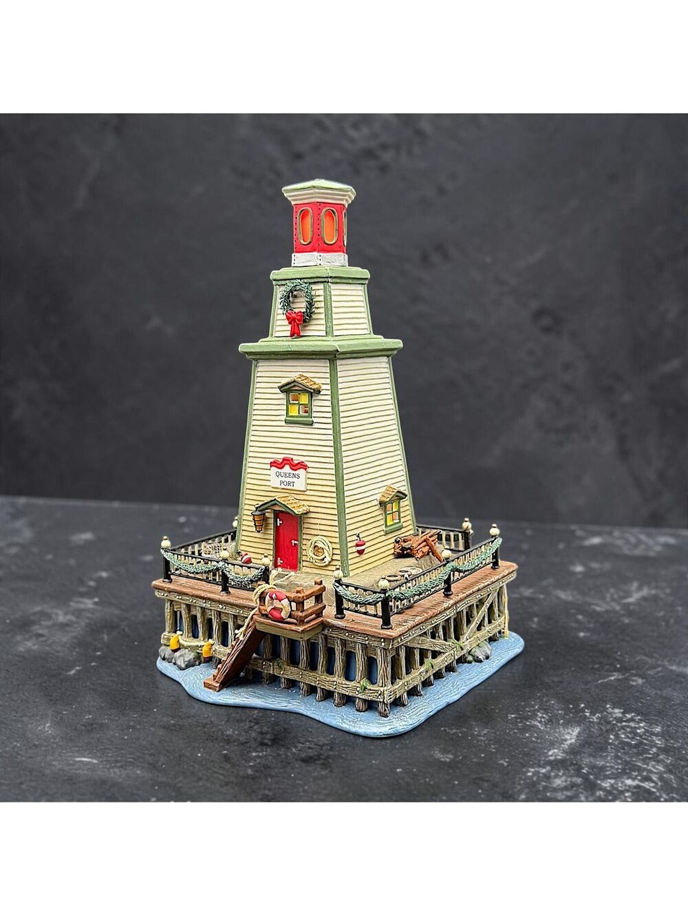 Vintage Department 56 Dickens Village Lighthouse Queens Port 56.58714 Boxed